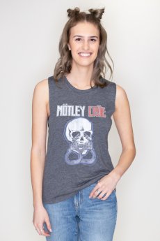 Motley Crue Skull And Handcuffs Tank by American Classics