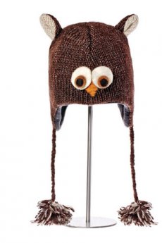 Ozzie the Owl Pilot Hat by Delux Knitwits