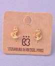 Gold Anchor Earrings