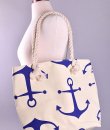 Nautical Anchor Tote Bag