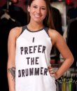 I Prefer The Drummer Raglan Tank Top by Junk Food