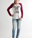 2-Pug Life Raglan by Bear Dance