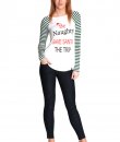 Be Naughty Santa Raglan by Bear Dance