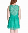 Lace Flared Dress with Beaded Neckline by Yetts