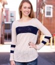 Round Neck Striped Tunic Top by Vanilla Bay