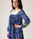 Lace Bib Print Dress by Umgee USA