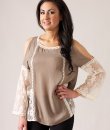 Lace Bell Sleeve Blouse by Umgee USA