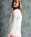 Long Sleeve Lace Trim Sweater by Ya Los Angeles