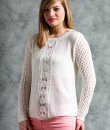 Long Sleeve Lace Trim Sweater by Ya Los Angeles