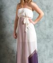 Lace Accent Color Block Maxi Dress by Ya Los Angeles