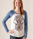 Elephant Hamsa Raglan by Bear Dance