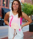 Flamingo Print Tank Top by The Classic