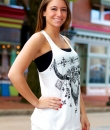 Floral Aztec Bull Tank Top by Nella Fantasia