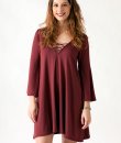 Bell Sleeve Criss-Cross Dress by Cherish