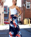 Floral Print Maxi Skirt by Diosa