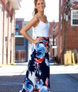 Floral Print Maxi Skirt by Diosa