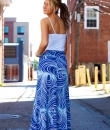 Abstract Swirl Maxi Skirt by Diosa