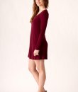 Round Neck Ribbed Knit Dress