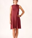 Mock Neck Swing Dress by Cherish