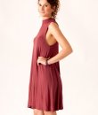 Mock Neck Swing Dress by Cherish