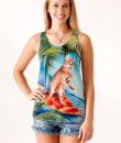 Surfing Cat Tank Top by Bear Dance