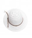 White Layered Lace Hat by C.C.