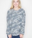 Camouflage Pullover Top by Cherish