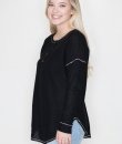 Black Thermal Henley by Cherish