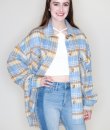 Oversized Plaid Shacket by Timing