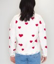 Raining Hearts Distressed Sweater by Cozy Casual