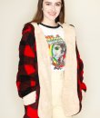 Reversible Buffalo Plaid Sherpa Jacket by Love Tree