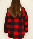 Reversible Buffalo Plaid Sherpa Jacket by Love Tree