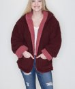 Reversible Sherpa Hoodie Jacket by Love Tree