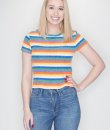 Rainbow Stripe Knit Top by She and Sky