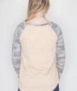 Camouflage Color Block Raglan by Fantastic Fawn