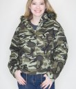 Fur Trim Camo Parka by Love Tree