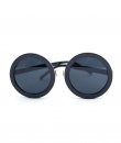 Black Oversized Round Sunglasses by Ocean and Land