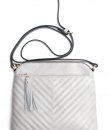 Chevron Quilted Cross Body Bag