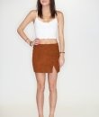 Side Button Skirt by HYFVE