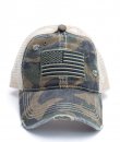 Camouflage American Flag Baseball Cap by C.C.