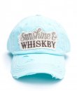 Diamond Blue Sunshine And Whiskey Baseball Cap by Kbethos