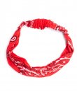 Red Paisley Headband by Ellas