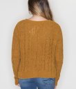 Camel Cable Knit Sweater by Love Tree