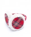 Red Plaid Earmuffs by CC