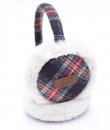 Brown Plaid Earmuffs by C.C.