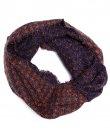 Navy Houndstooth Infinity Scarf by Love of Fashion