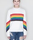 Shimmer Rainbow Stripe Sweater by Racheal