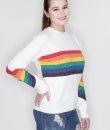 Shimmer Rainbow Stripe Sweater by Racheal