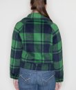 Plaid Zip Up Jacket by Favlux