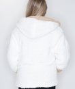 White Reversible Sherpa Jacket by Love Tree